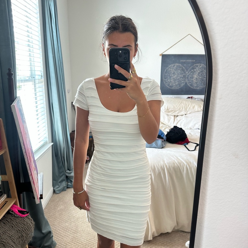 Vintage Elegant White Dress